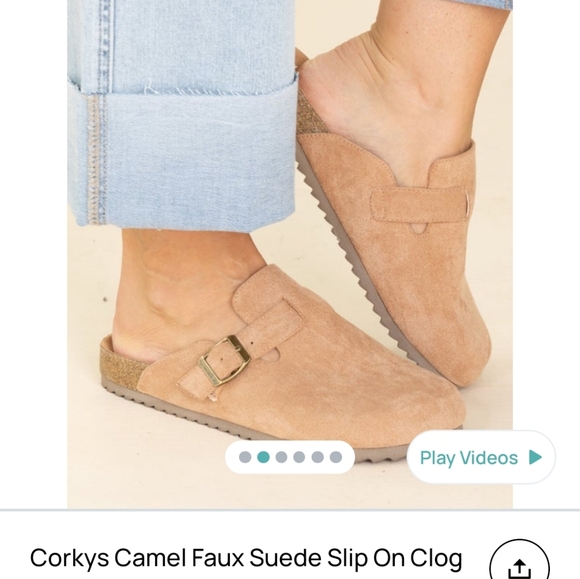 Corkys Tan Suede Slip-On Shoes - Picture 7 of 8